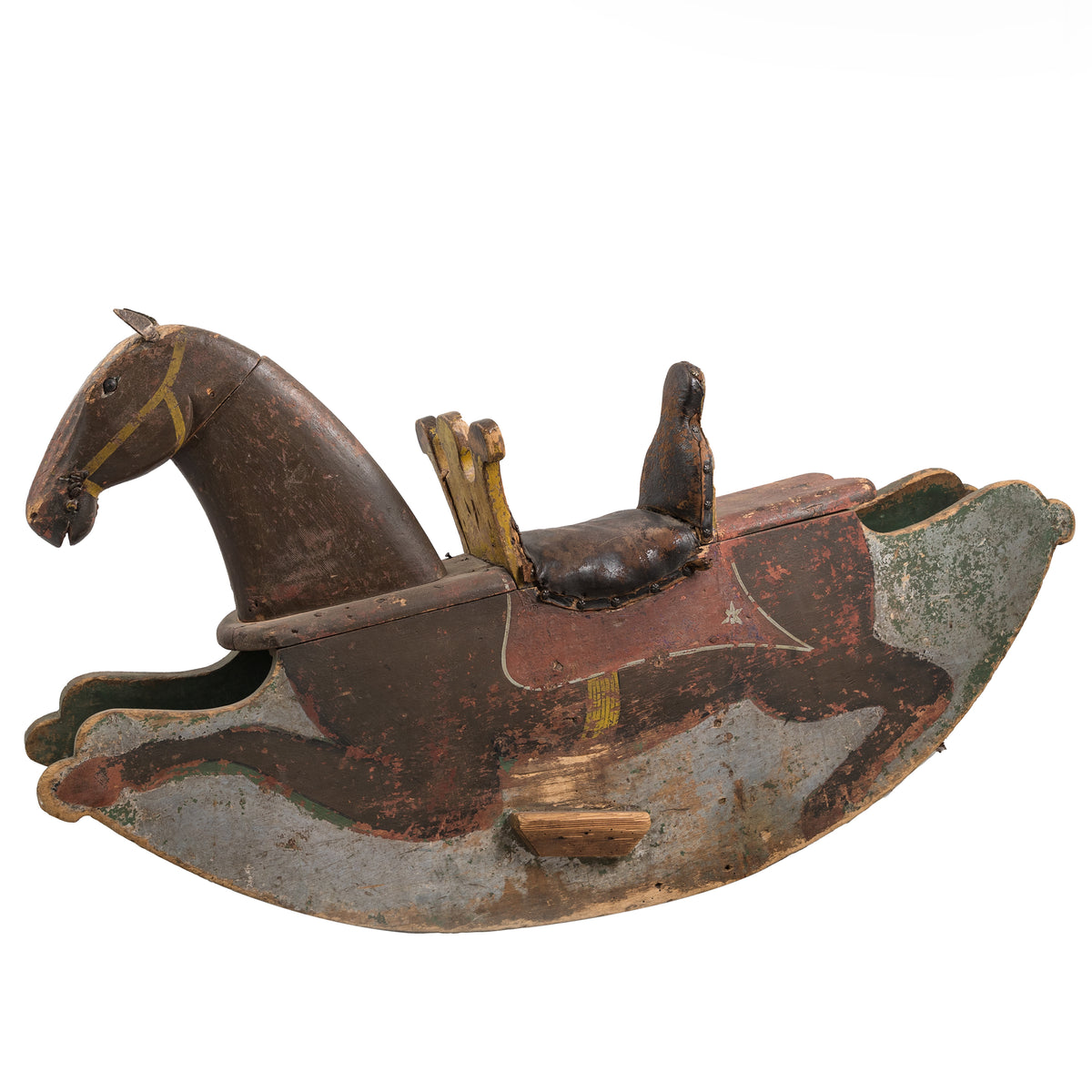 Antique Pine Children&#39;s Toy Rocking Horse | The Architectural Forum