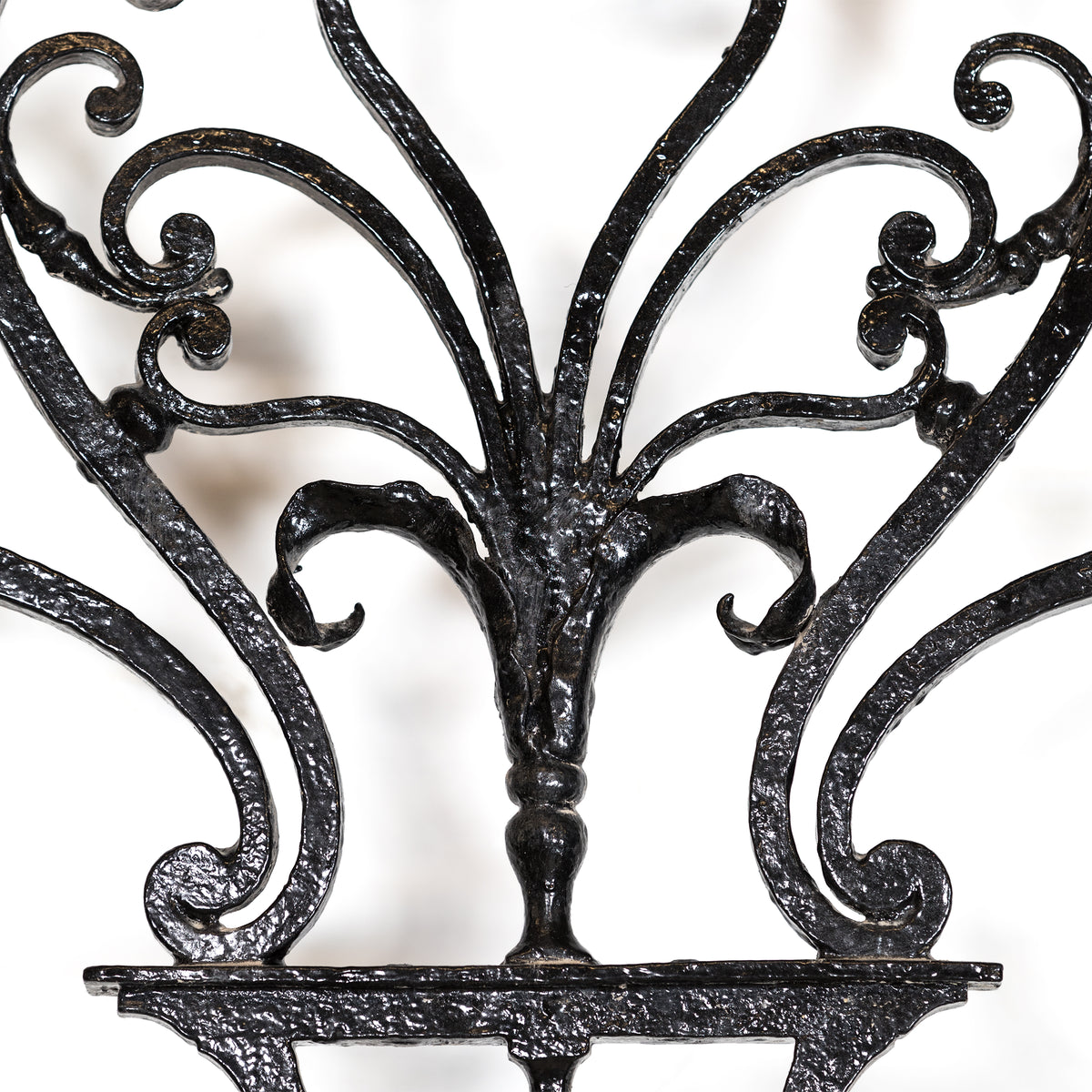 Large Ornate Mid 19th Century Wrought Iron Gate with Light | The Architectural Forum