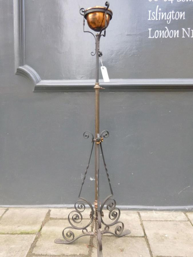 Antique Copper Lamp Stand | The Architectural Forum