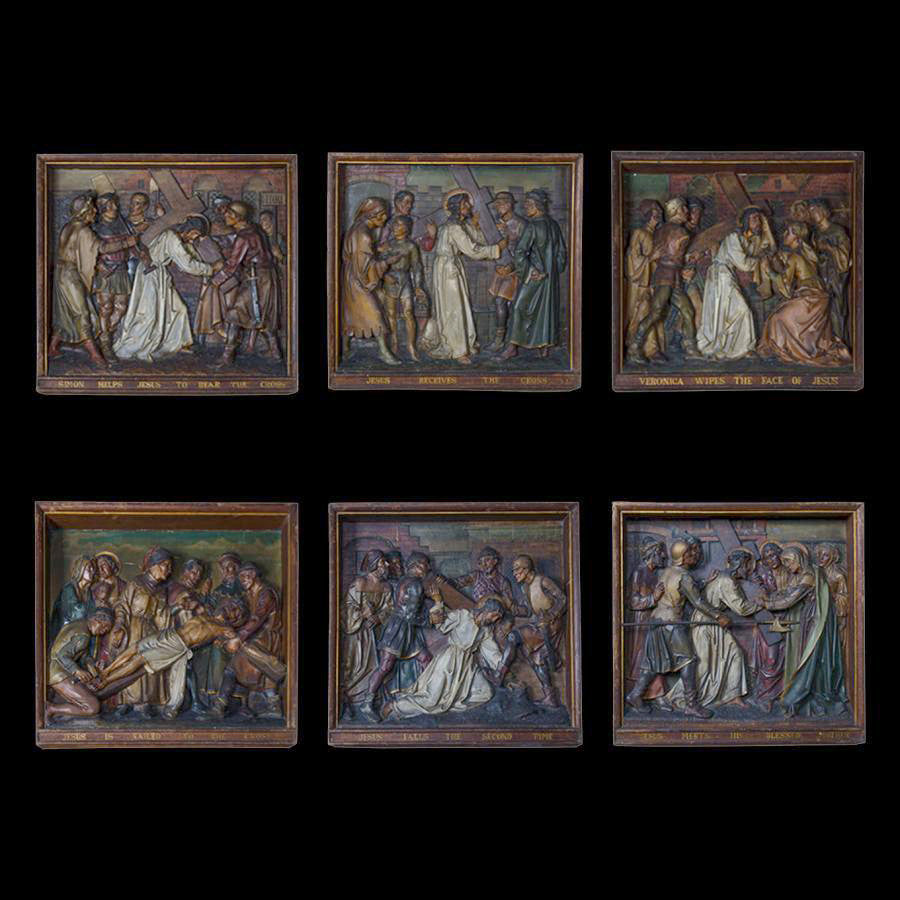 Antique Stations of the Cross Plaques | The Architectural Forum