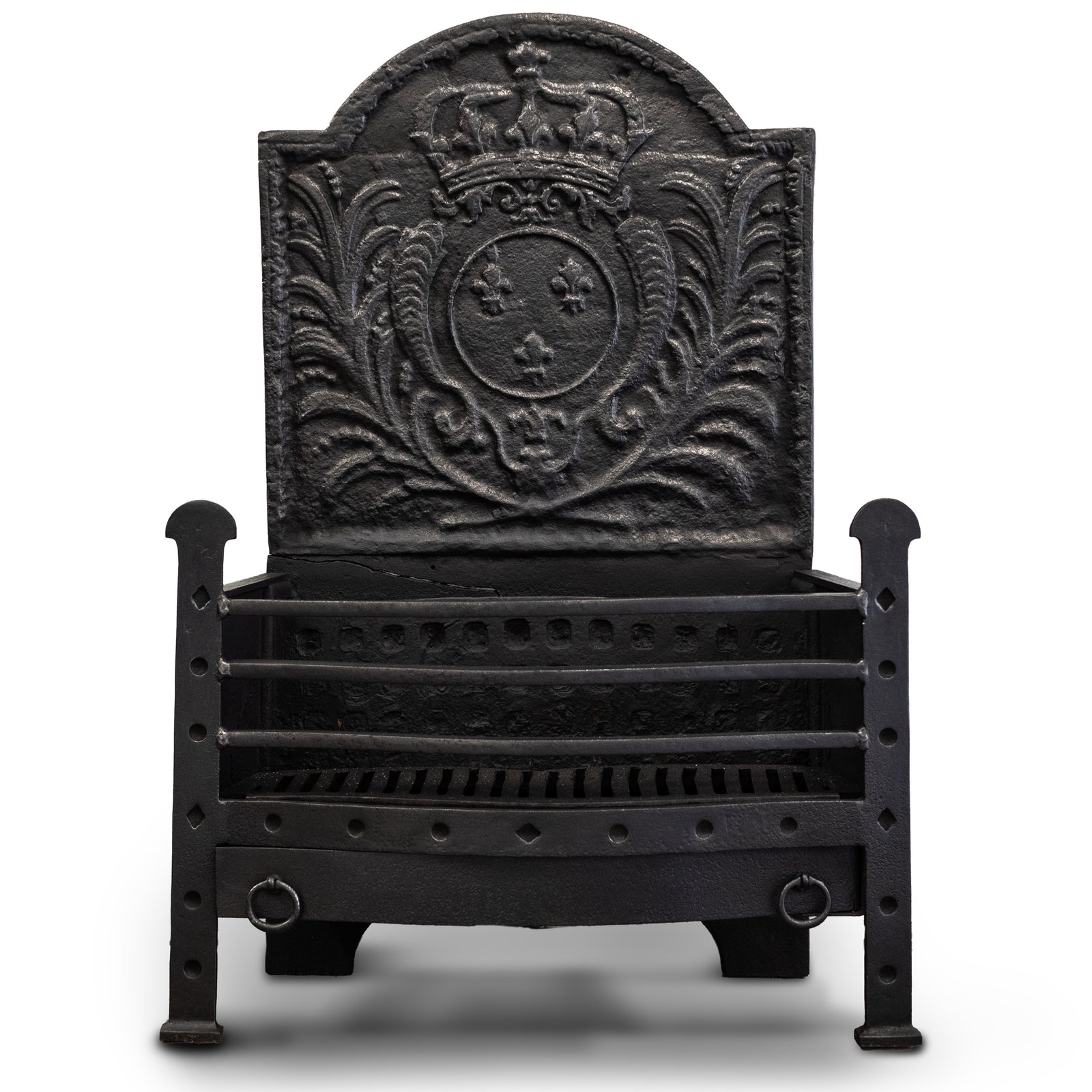 Antique Cast Iron Fire Basket | The Architectural Forum