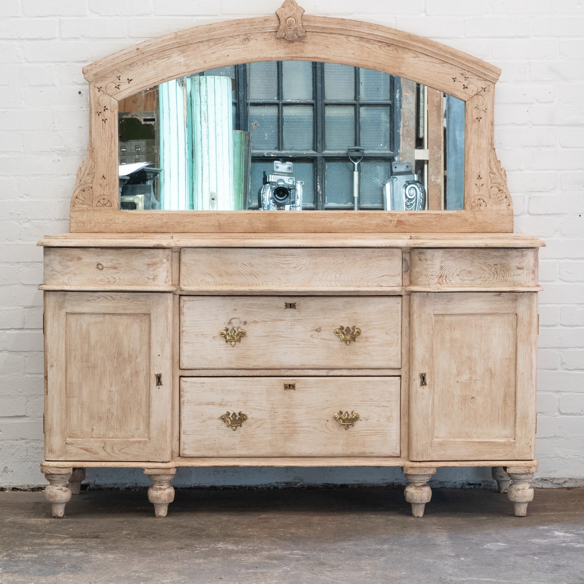 Antique Victorian Sideboard Mirror | Dresser | The Architectural Forum