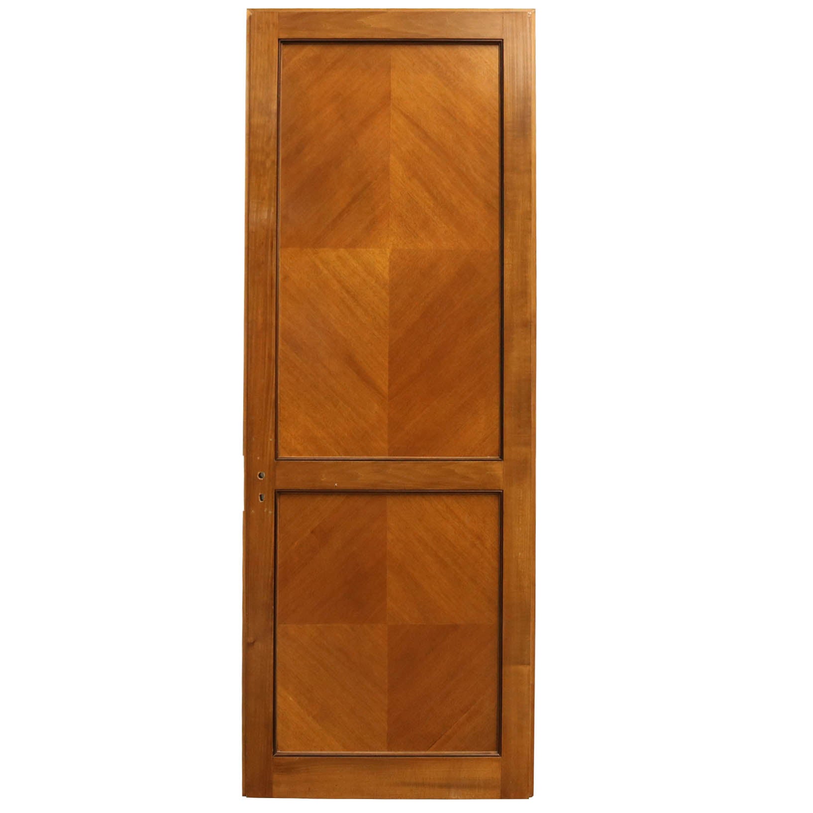 Reclaimed Solid Tulip Wood Two Panel Door - 222cm x 82.5cm | The Architectural Forum