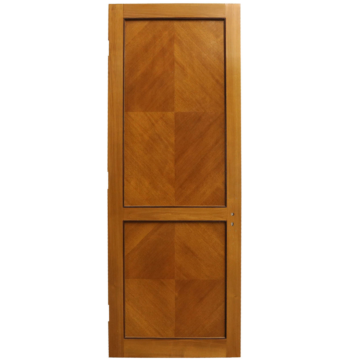 Reclaimed Solid Tulip Wood Two Panel Door - 222cm x 82.5cm | The Architectural Forum