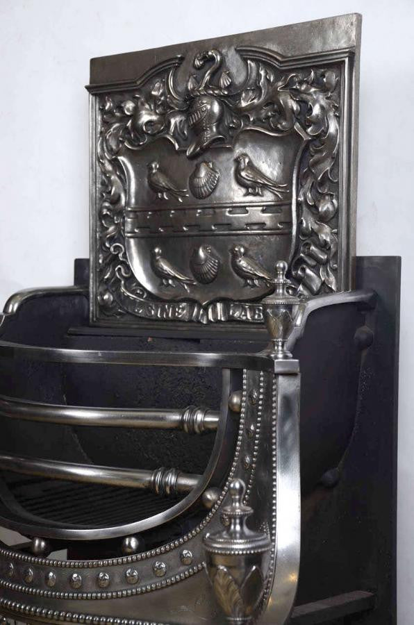 Pair of Antique Grand Georgian Style Steel Fire Grates | The Architectural Forum