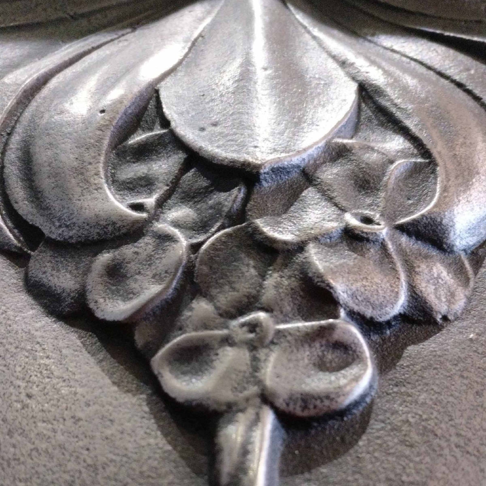 Antique Edwardian Polished Cast Iron Combination Fireplace | The Architectural Forum