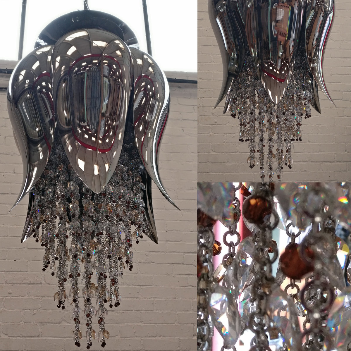 Reclaimed Beby Italy Bouquet Crystal Pendant Light | The Architectural Forum