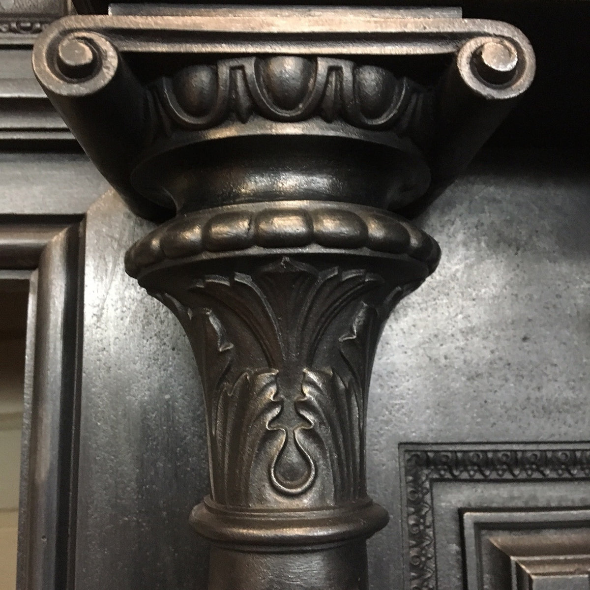 Antique Grand Cast Iron Fireplace Surround | The Architectural Forum