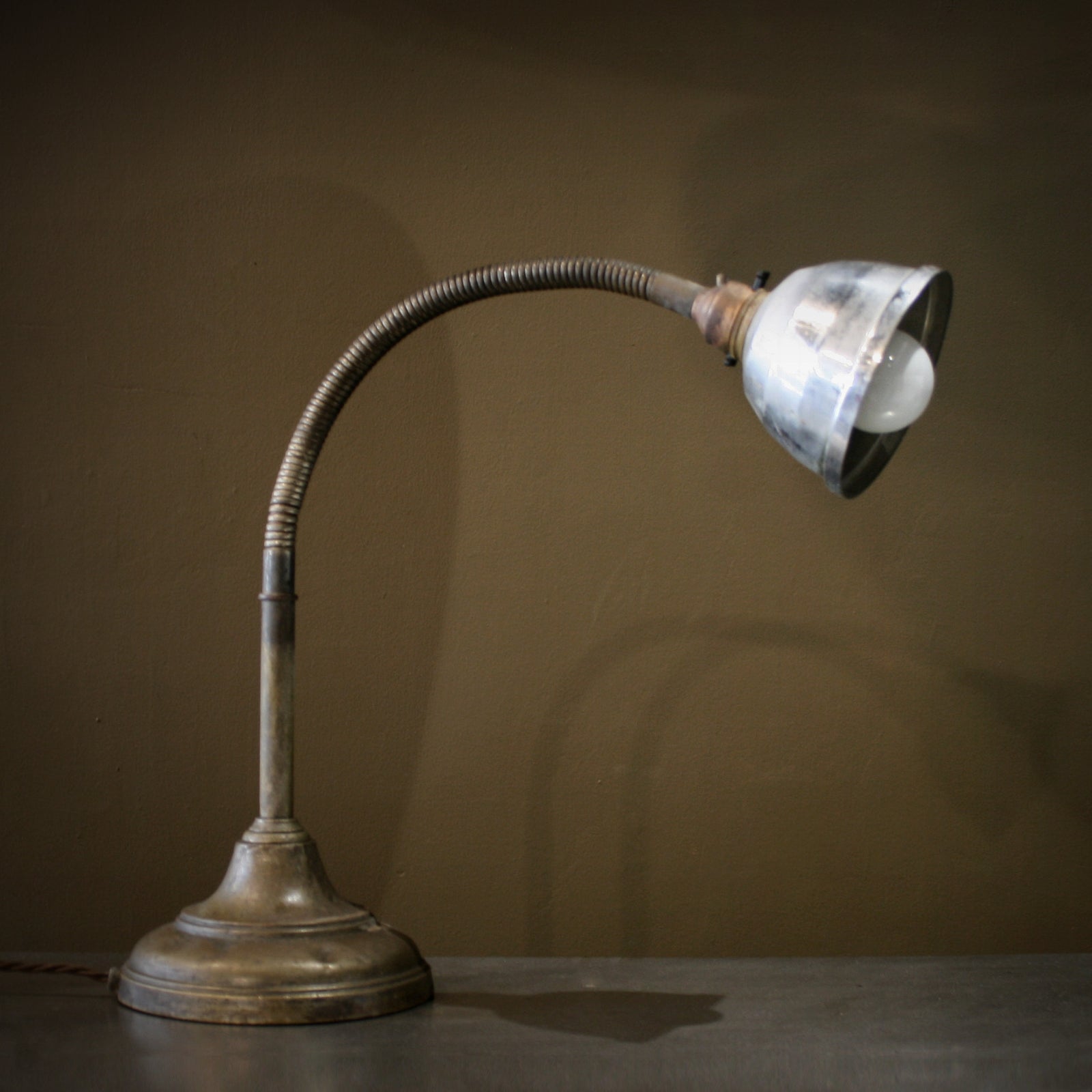 Brass Gooseneck Desk Lamp | The Architectural Forum
