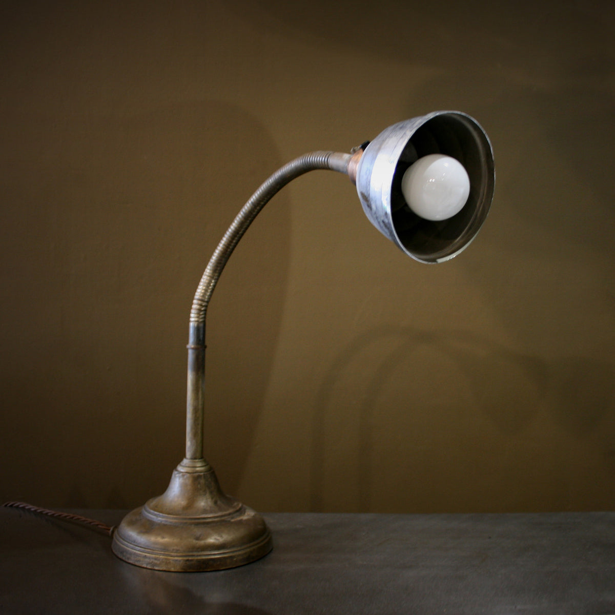 Brass Gooseneck Desk Lamp | The Architectural Forum