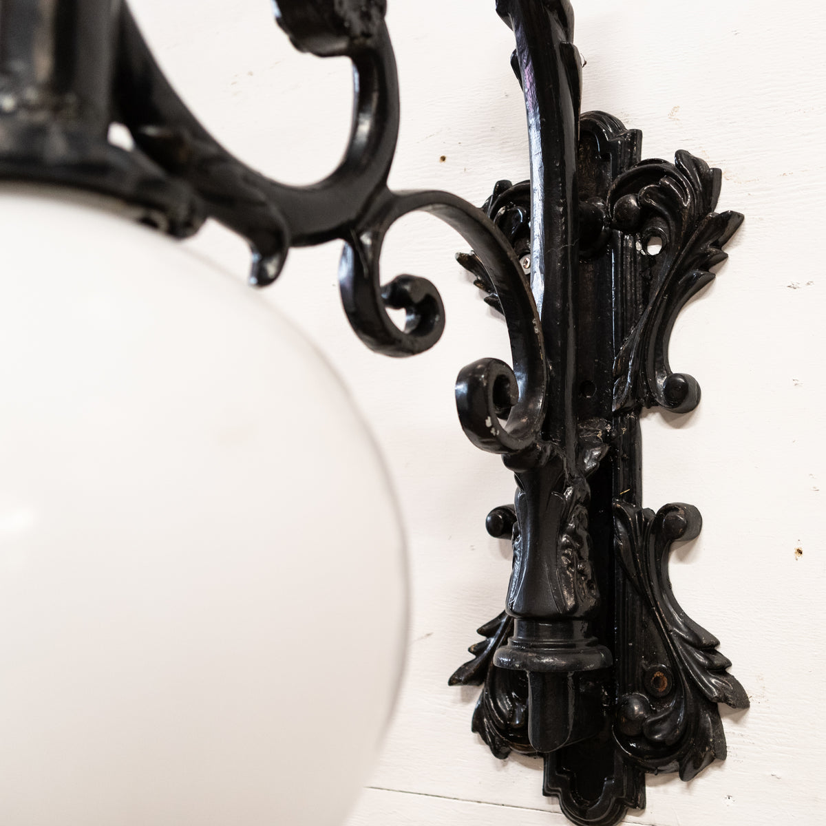 Reclaimed Globe Wall Light Ornate Victorian Lamp | The Architectural Forum