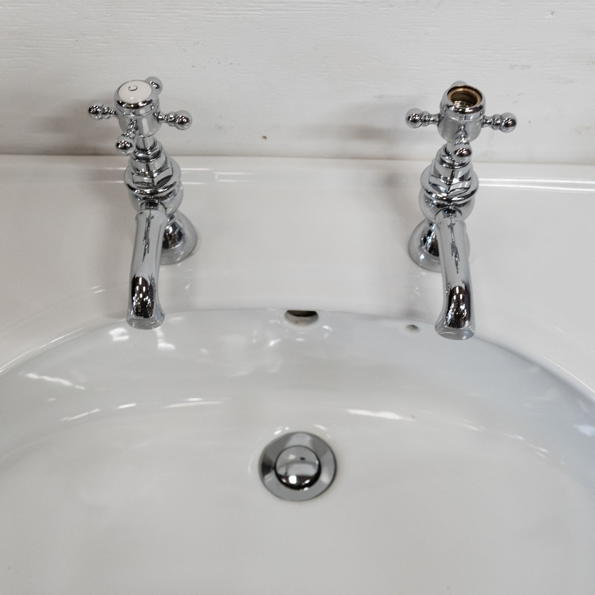 Large Reclaimed Console Sink on Legs | Pedestal Basin | The Architectural Forum