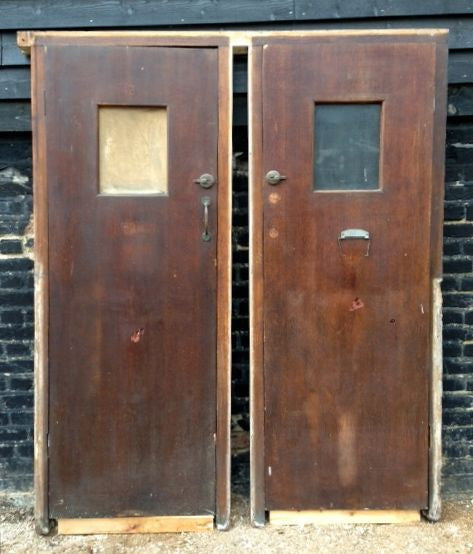 Mid-Century Oak Cubicle Doors | The Architectural Forum
