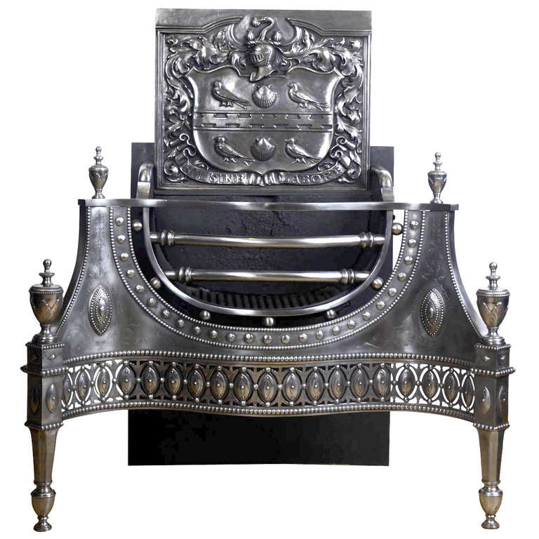 Pair of Antique Grand Georgian Style Steel Fire Grates | The Architectural Forum