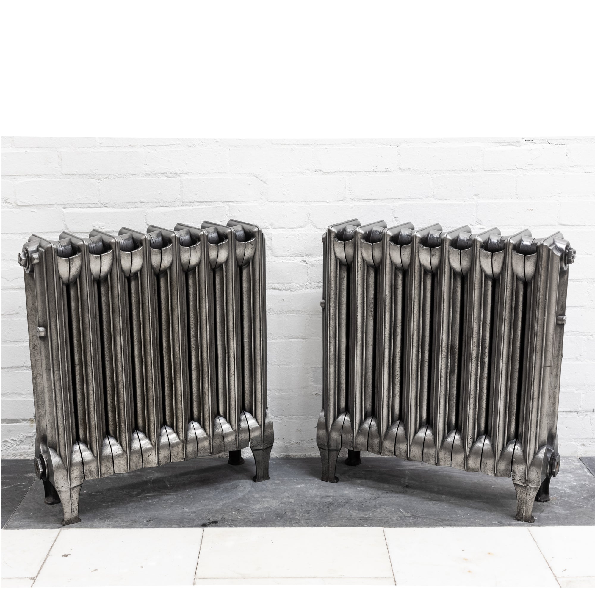 Rare Art Deco Cast Iron Radiator Reclaimed from Mercers Hall | 2 Avaliable | The Architectural Forum