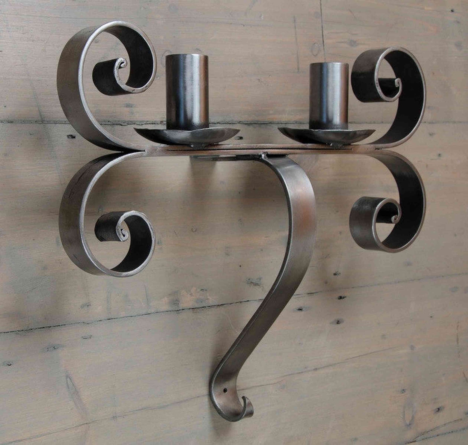 Polished Iron Neo-Gothic Sconces | The Architectural Forum