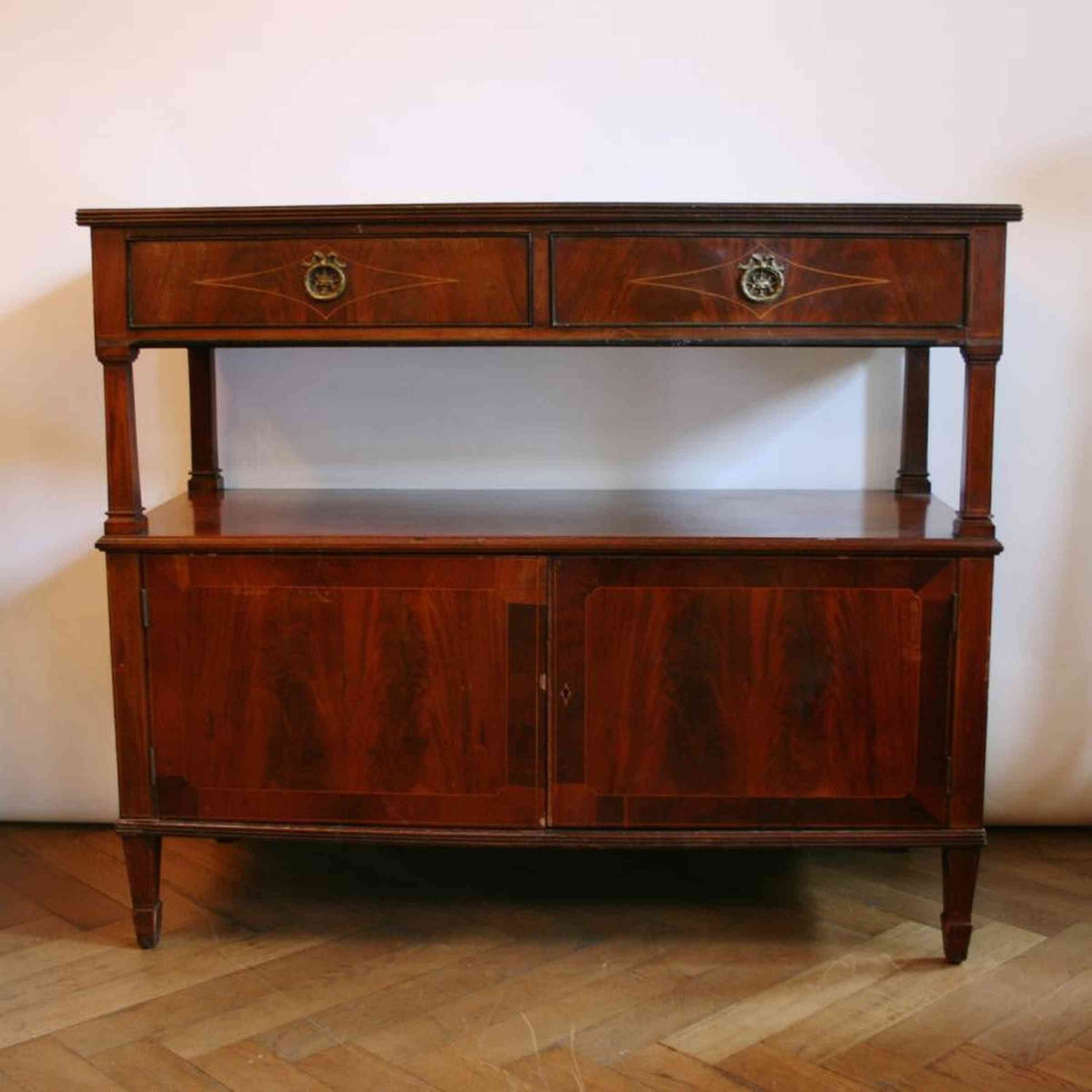Queen Anne Style Flame Mahogany Sideboard | The Architectural Forum