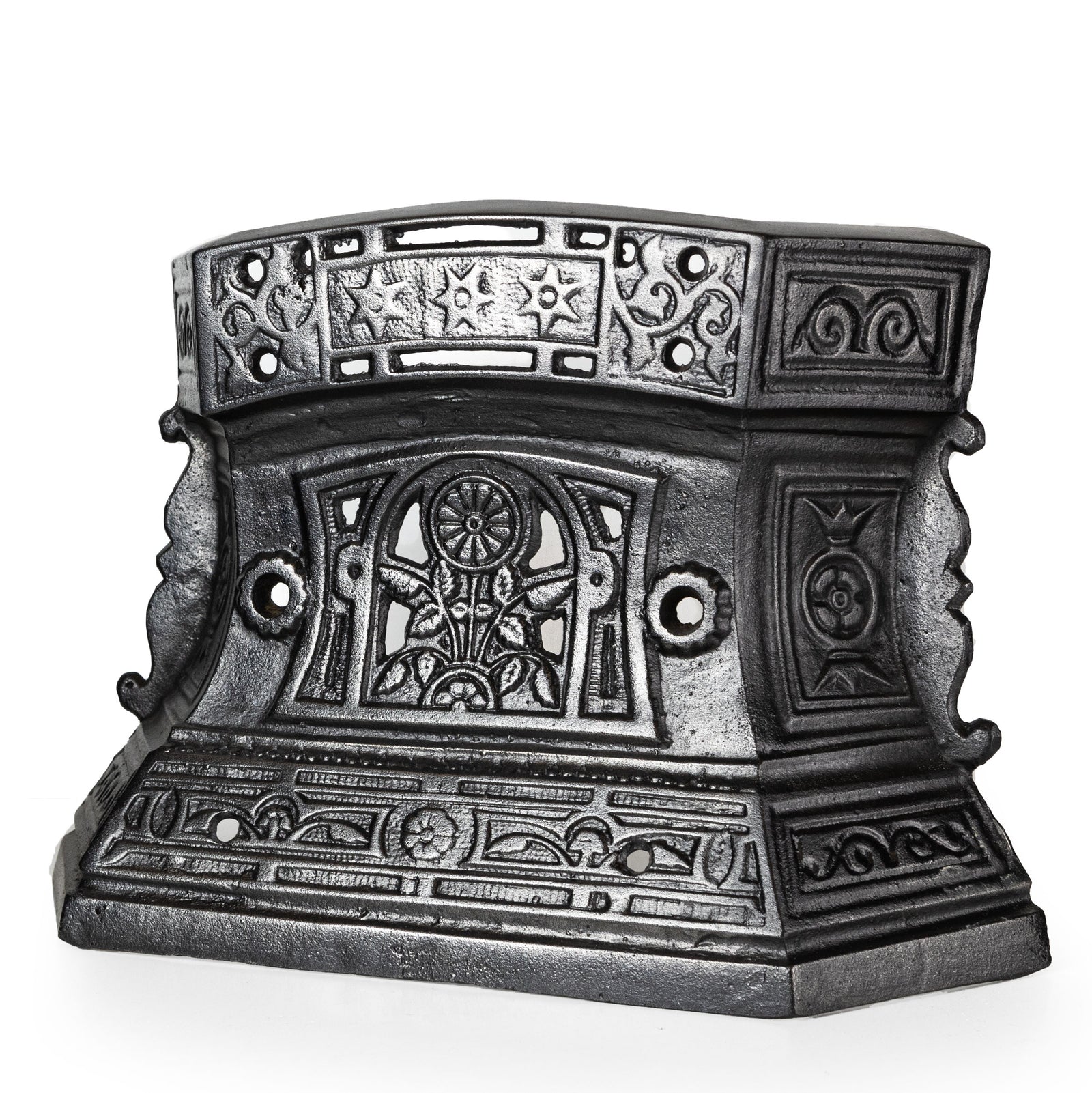 Antique Cast Iron Ornate Floral Fireplace Tidy | Betty | Ashpan Cover | The Architectural Forum