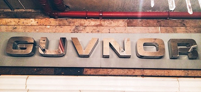 Retro Polished Steel Sign | The Architectural Forum