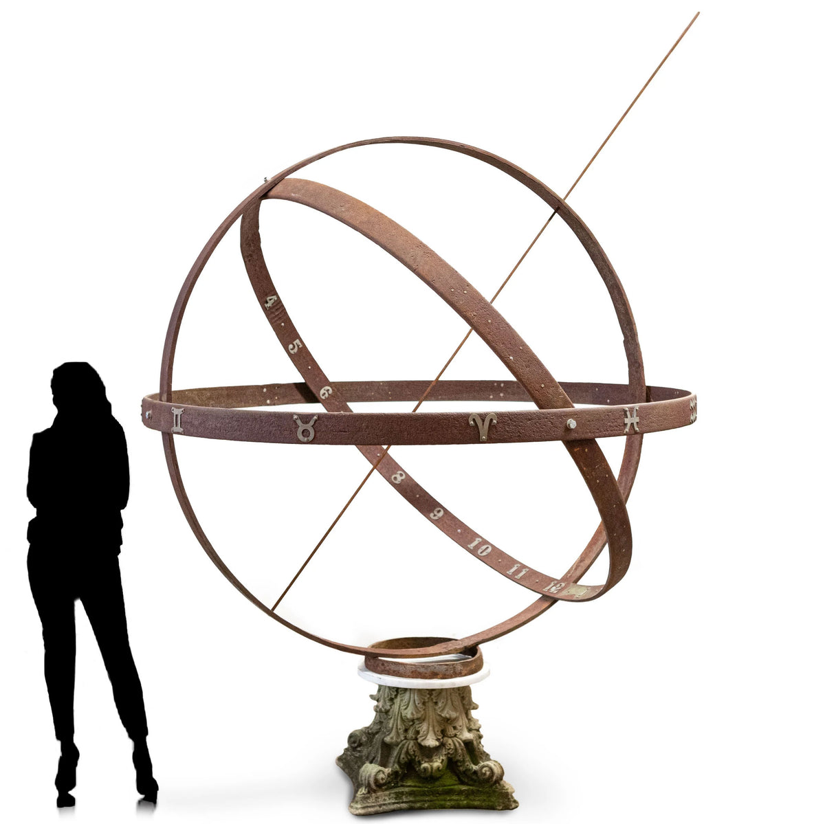 Reclaimed Large Armillary Sphere | Spherical Astrolabe | The Architectural Forum