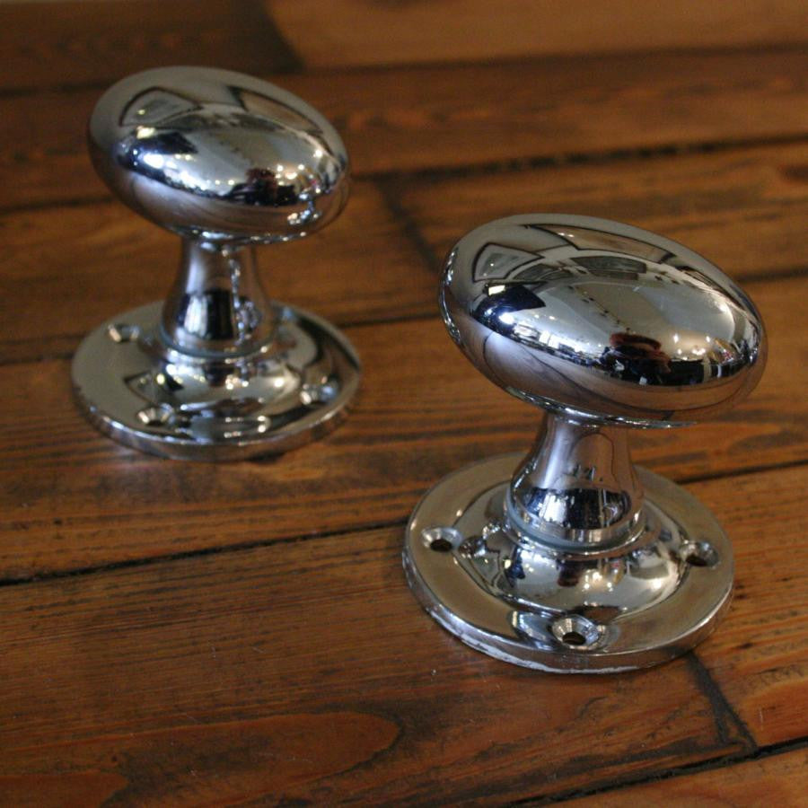Edwardian Style Chrome Door Knobs (Large Quantity, Various Sizes/Types) | The Architectural Forum