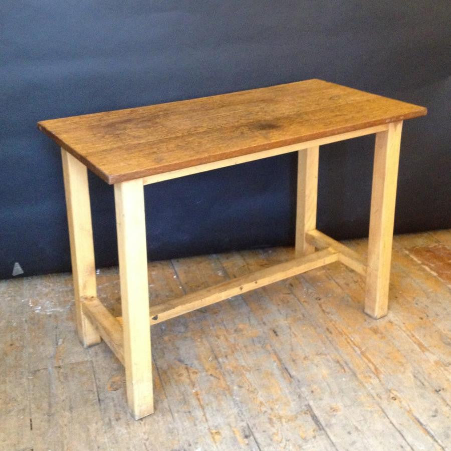 Reclaimed Vintage Iroko Top Wooden Tables | The Architectural Forum