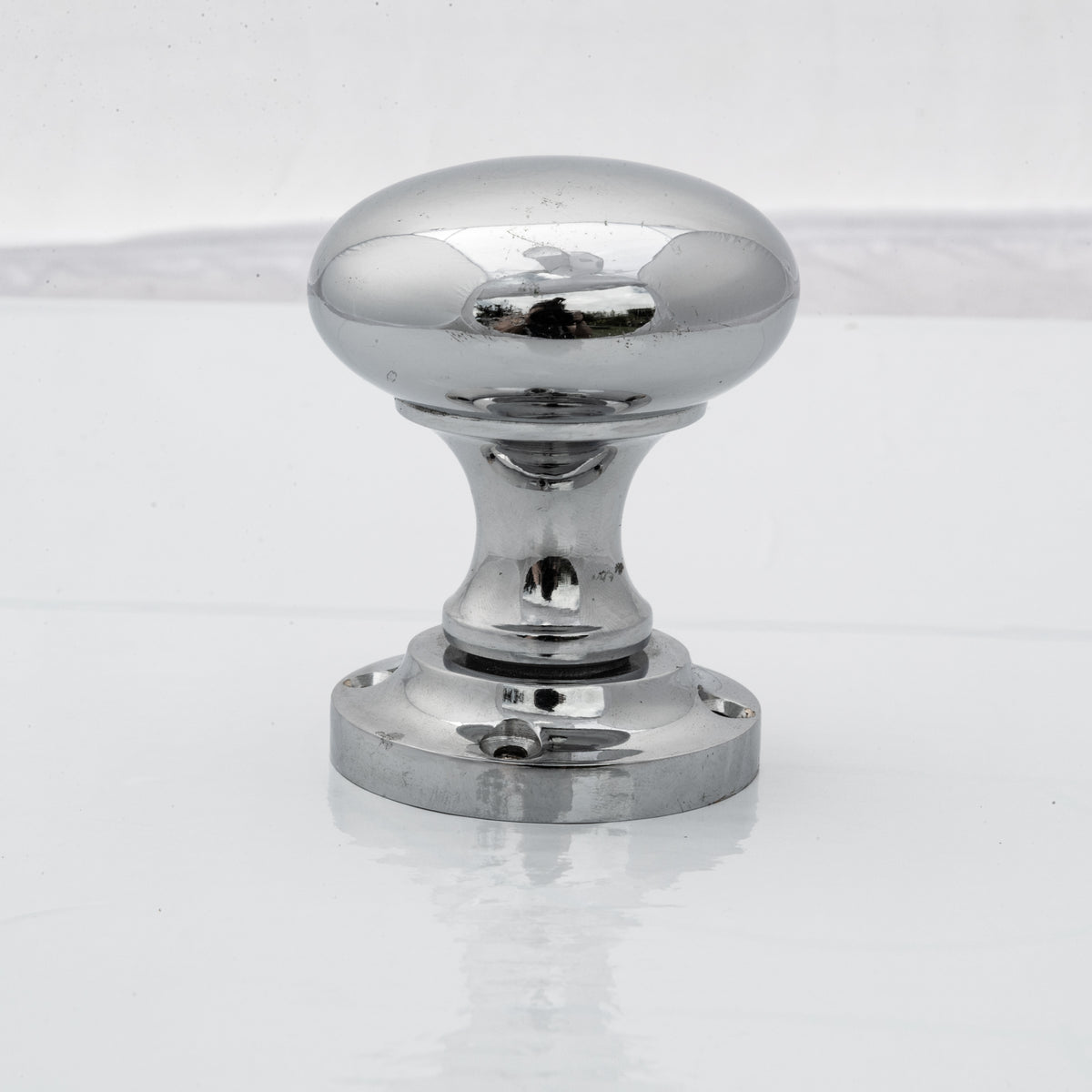 Reclaimed Polished Chrome Door Knob | The Architectural Forum