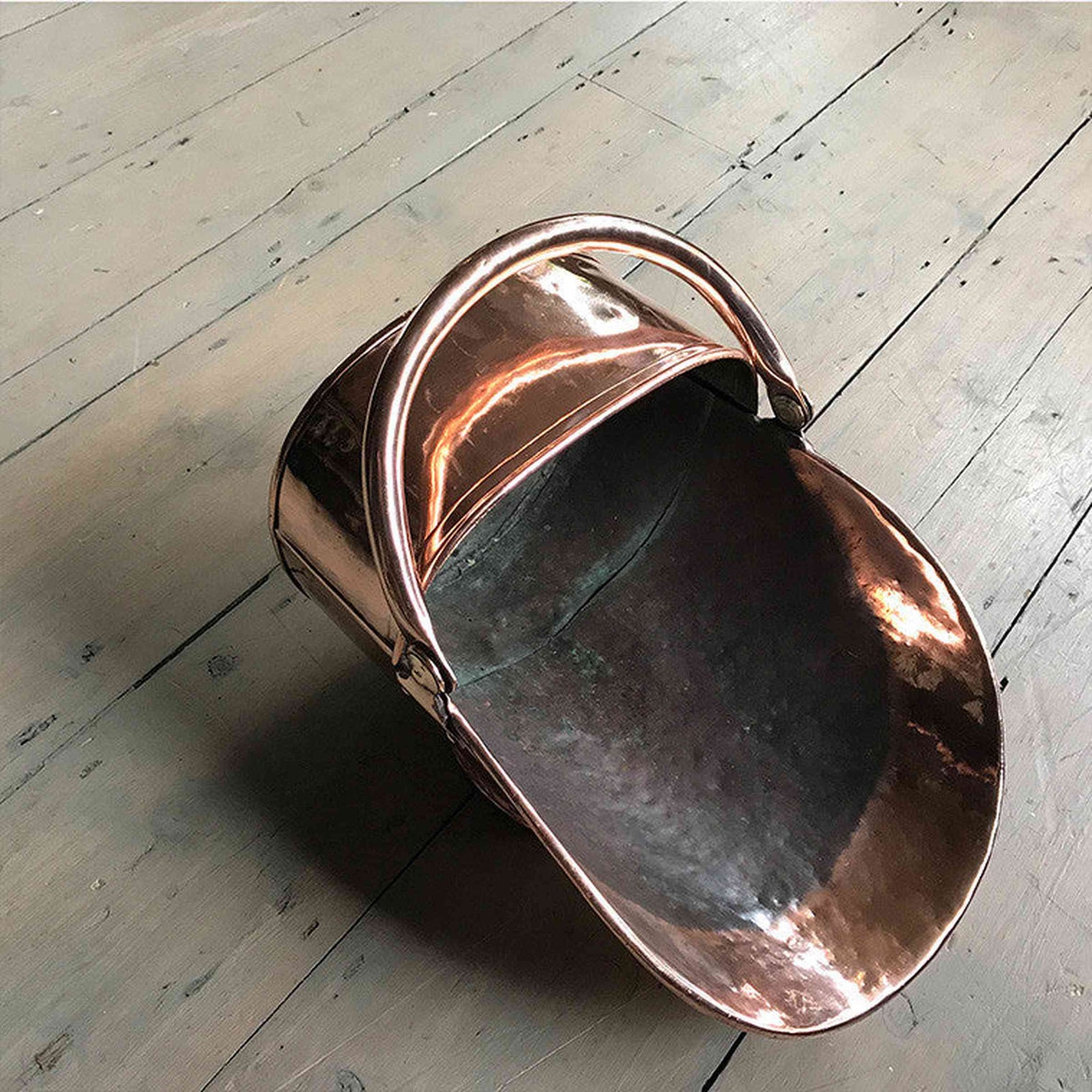 Antique Copper Coal Scuttle | The Architectural Forum