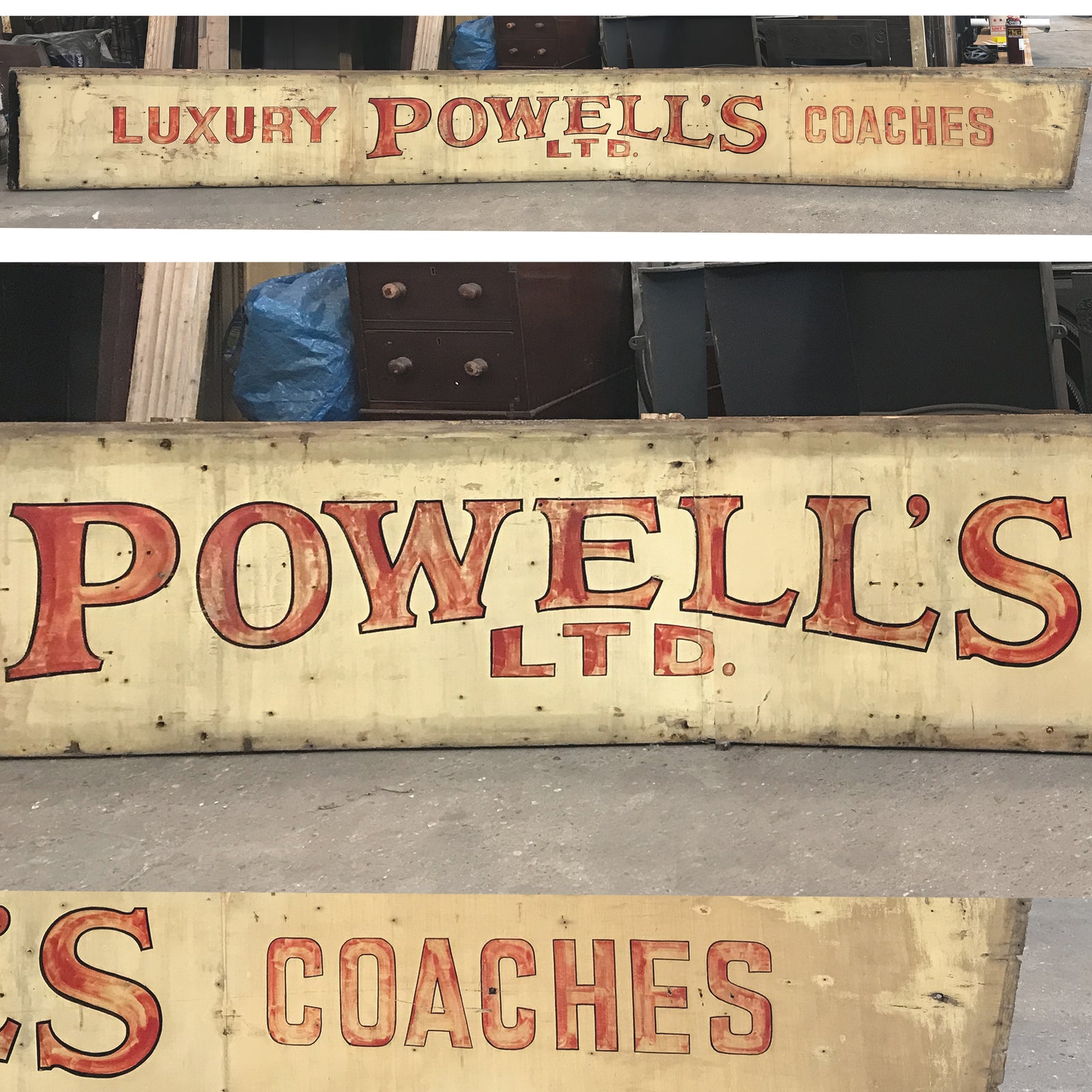 Rare Salvaged Antique Victorian London Shopfront Sign | The Architectural Forum