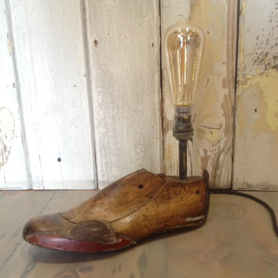 Vintage Cobbler Shoe Last Lamp | The Architectural Forum