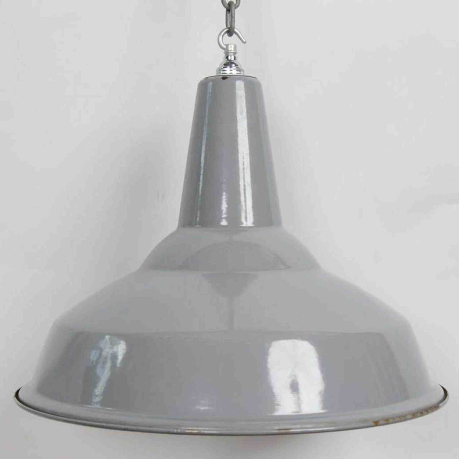 Reclaimed Grey Enamel Vintage Industrial Light Shades | The Architectural Forum