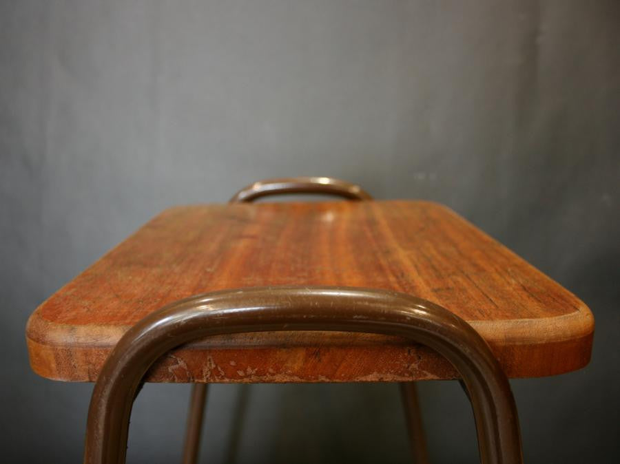Vintage Teak Top Tubular Stacking Stools (&gt;100 available) | The Architectural Forum