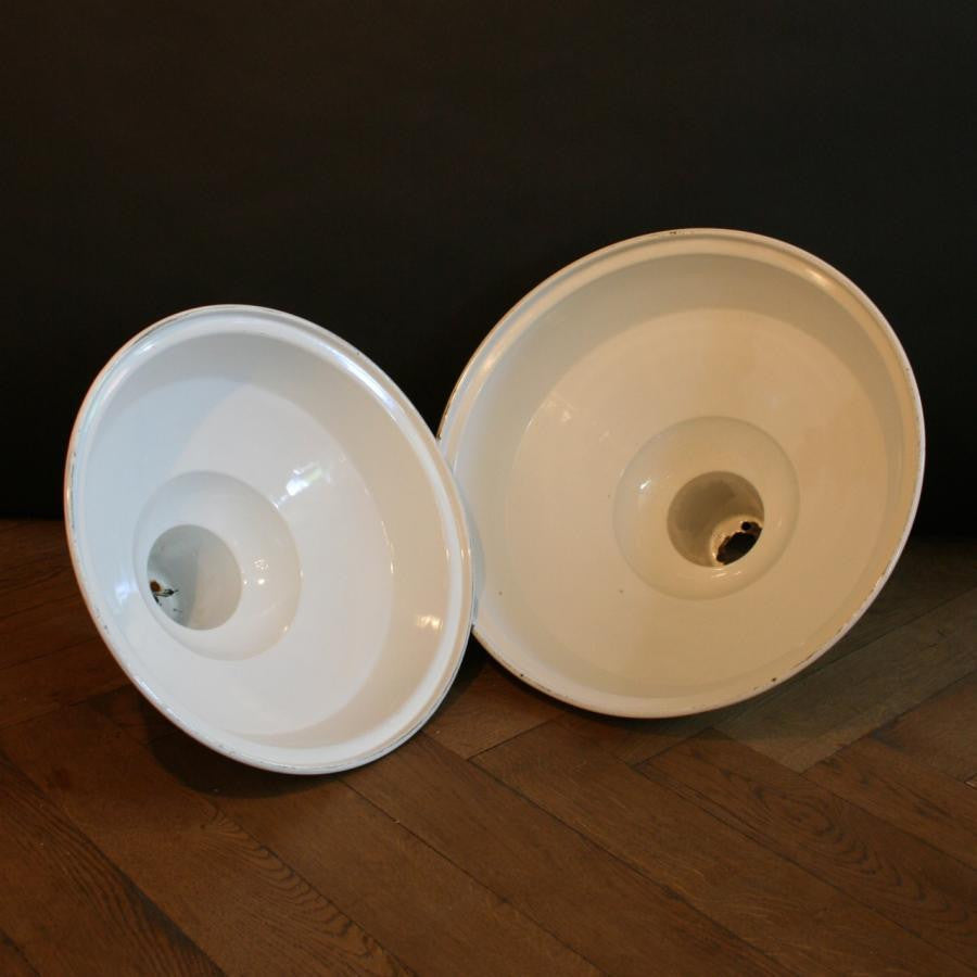 Industrial White Enamel Shades | The Architectural Forum