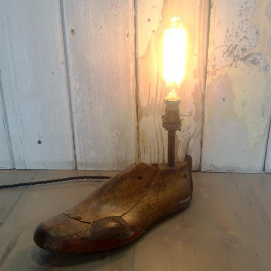 Vintage Cobbler Shoe Last Lamp | The Architectural Forum