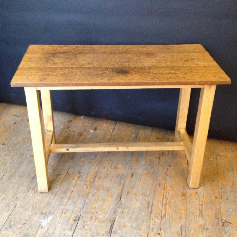 Reclaimed Vintage Iroko Top Wooden Tables | The Architectural Forum