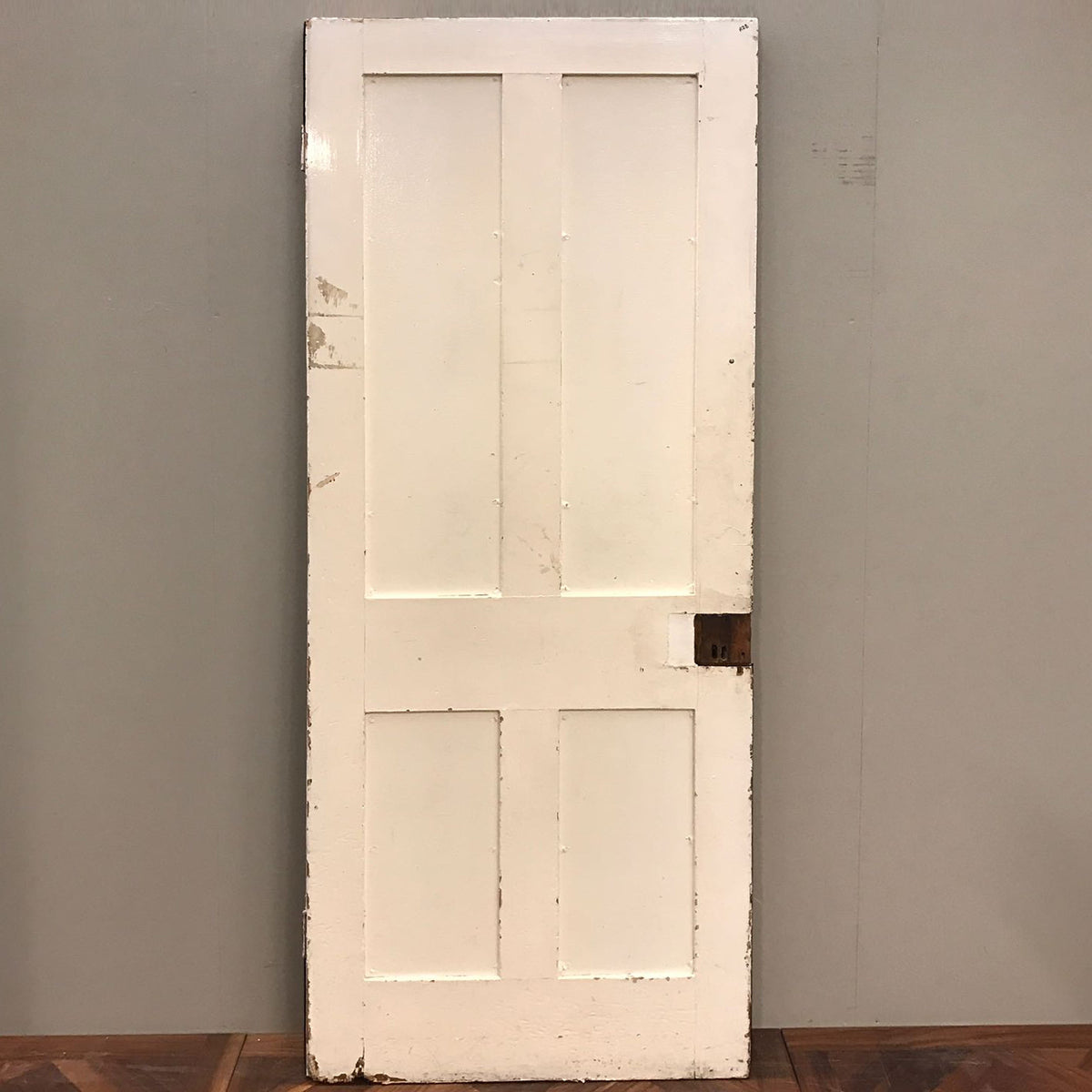 Reclaimed Victorian Four Panel Door - 206cm x 80cm x 4.5cm | The Architectural Forum
