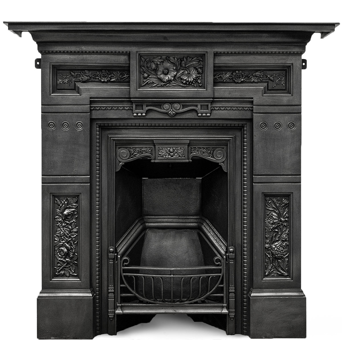 Antique Cast Iron Victorian Combination Fireplace | The Architectural Forum