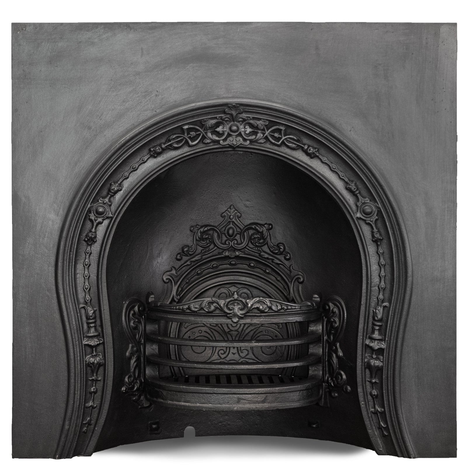 Antique Ornate Late Georgian, Early Victorian Cast Iron Insert | The Architectural Forum