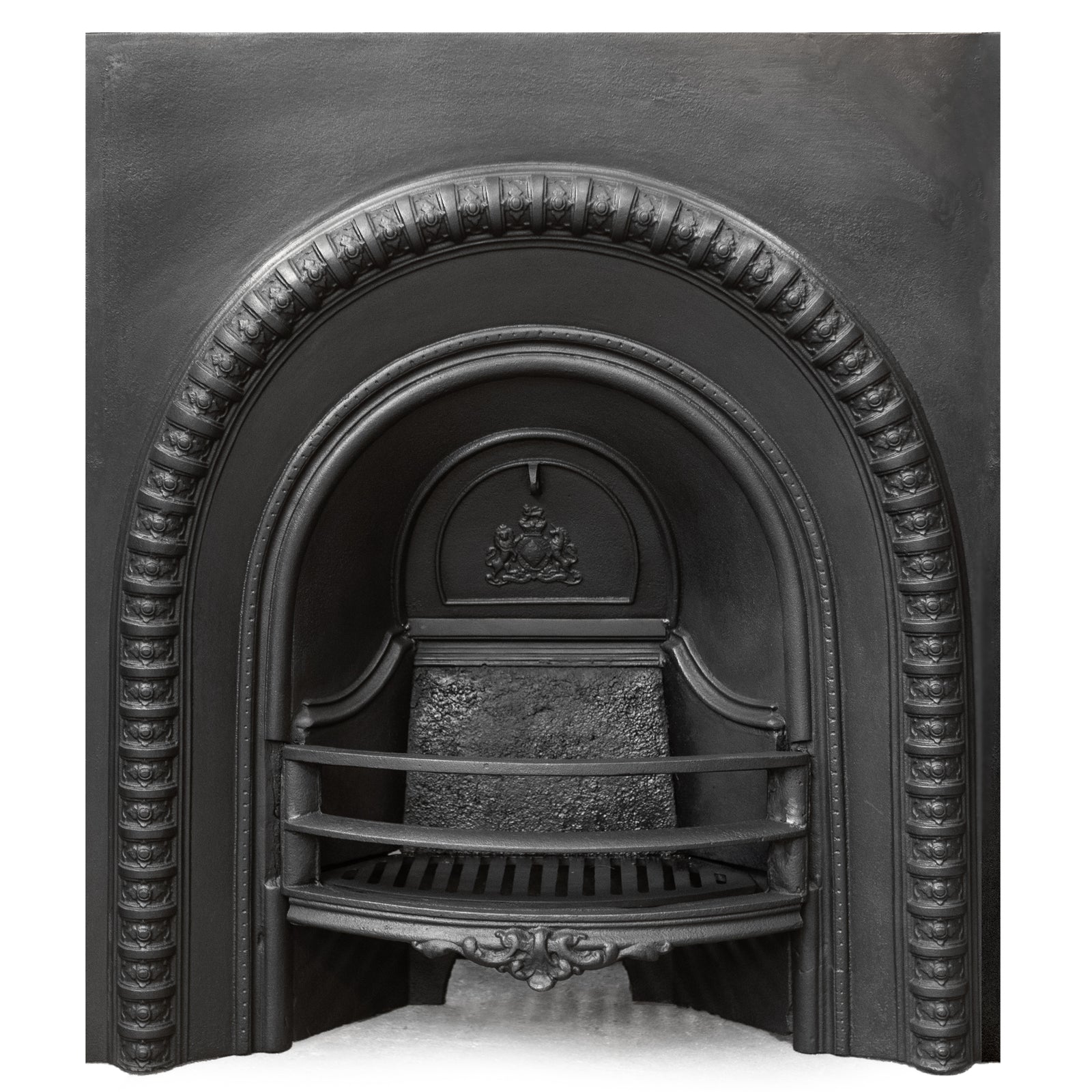 Antique Cast Iron Arched Fireplace Insert | The Architectural Forum