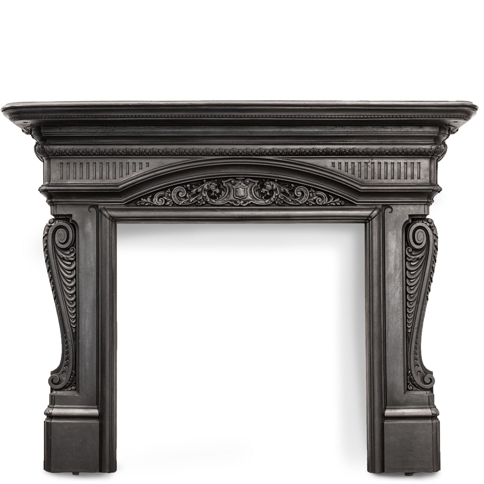 Antique Victorian Ornate Cast Iron Fireplace Surround | The Architectural Forum