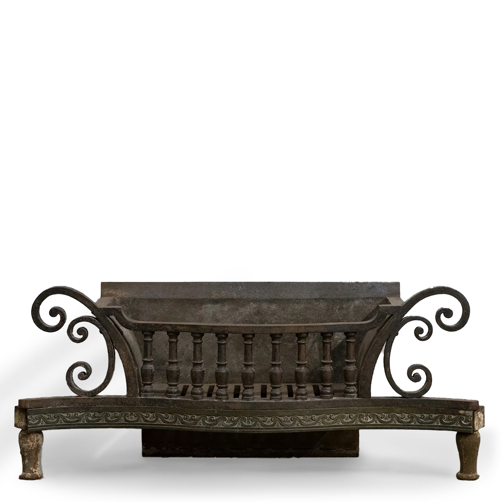 Antique Early 19th Century Wrought Iron Basket | The Architectural Forum