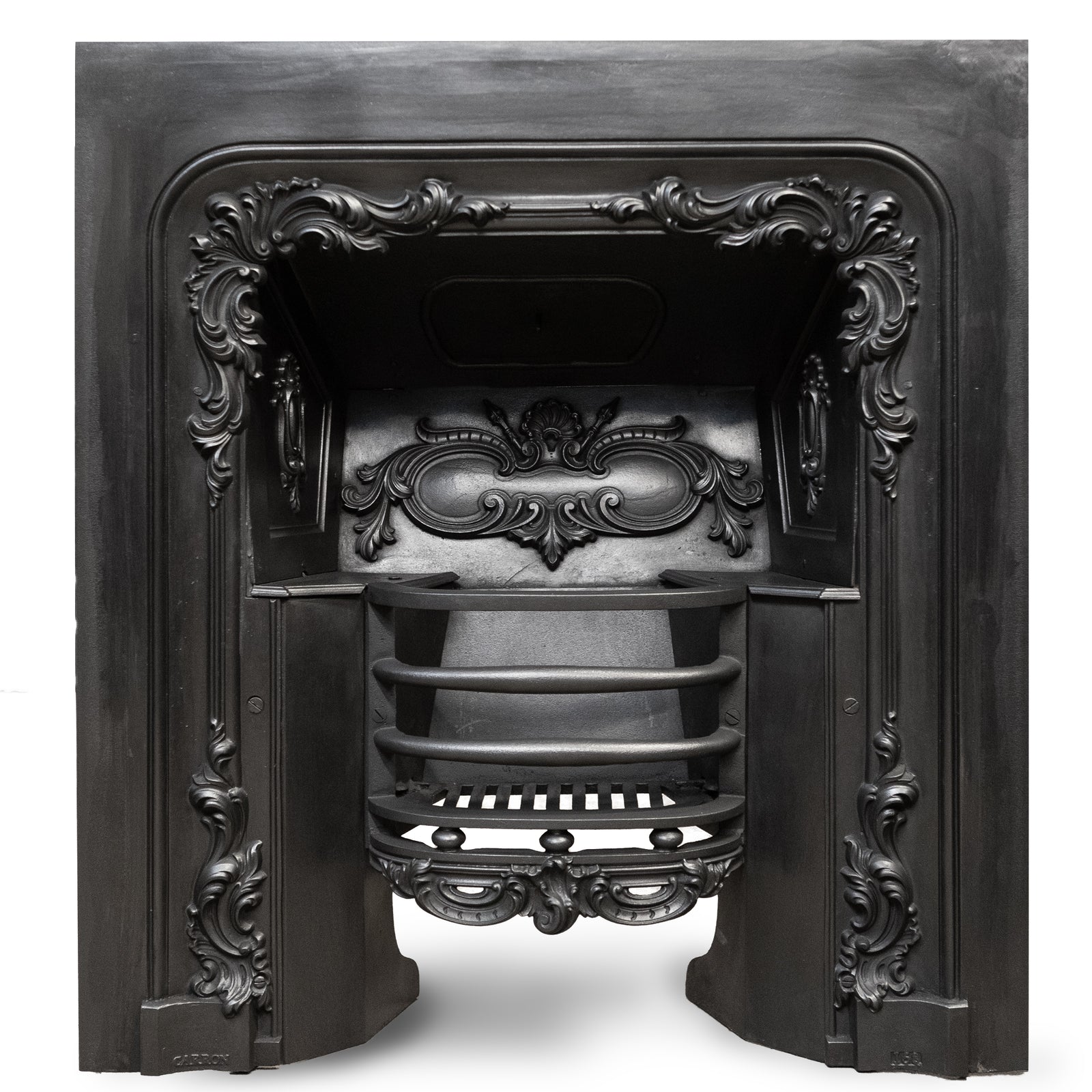 Antique Ornate Georgian Cast Iron Hob Grate Insert | The Architectural Forum