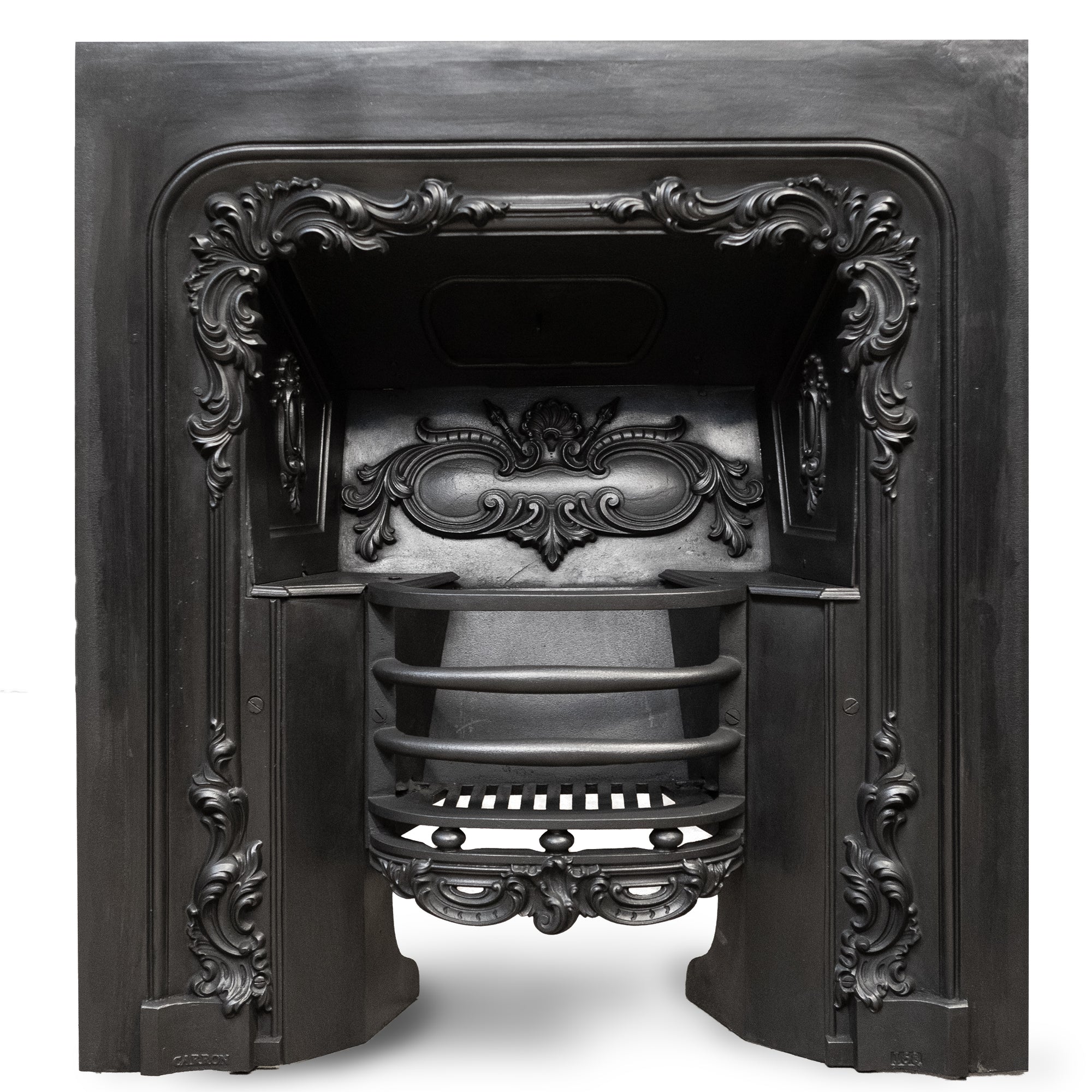 Antique Ornate Georgian Cast Iron Hob Grate Insert | The Architectural Forum