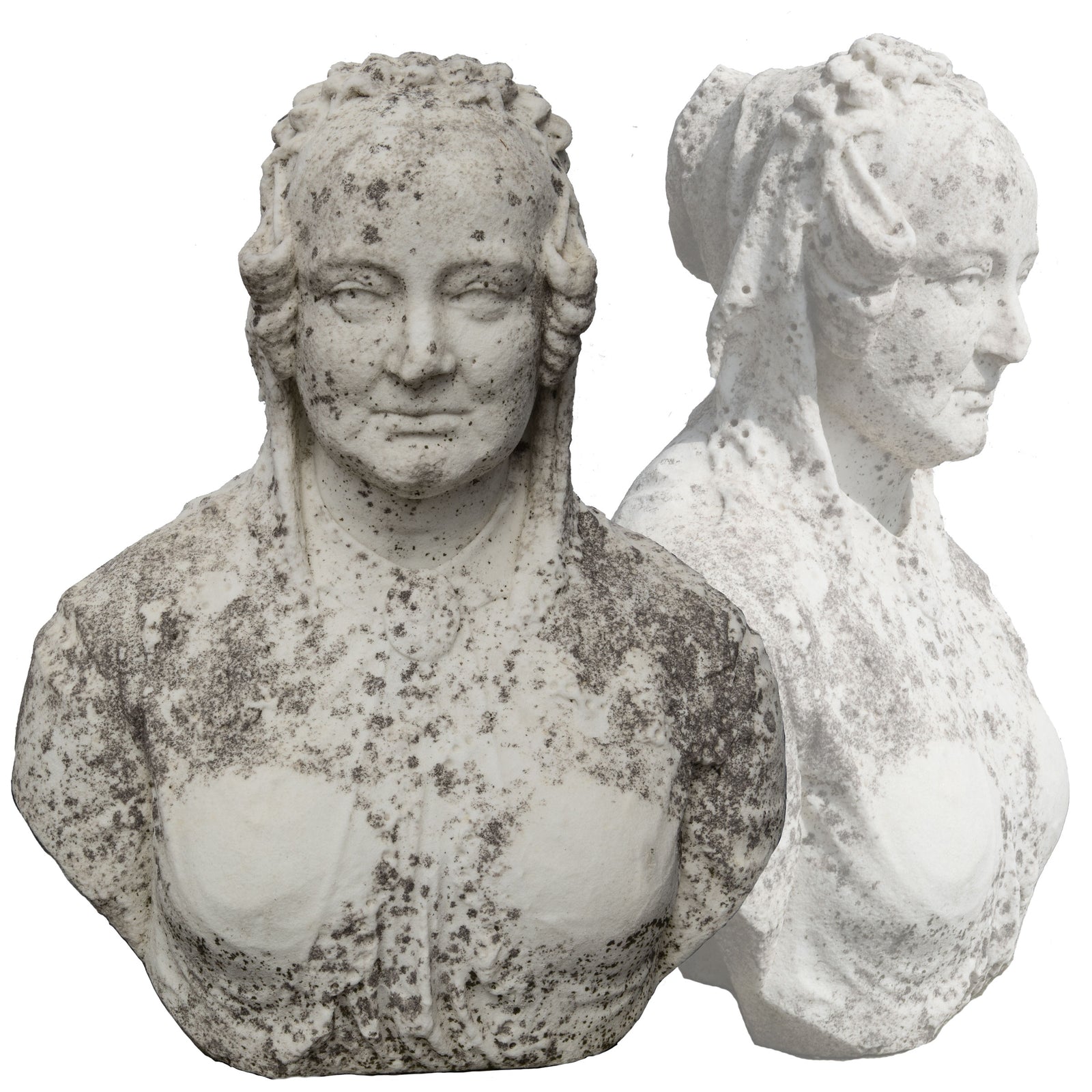 Antique Queen Victoria Bust Carved in Carrara Marble | The Architectural Forum