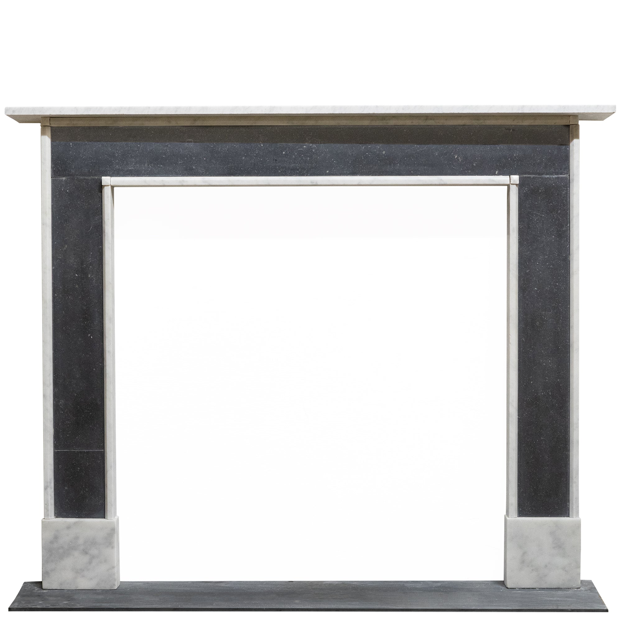 Regency Style Carrara & Black Marble Fireplace Surround | The Architectural Forum