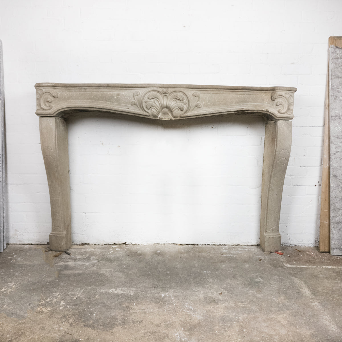 Spectacular Antique 19th Century Stone Fireplace Surround Louis XV | The Architectural Forum