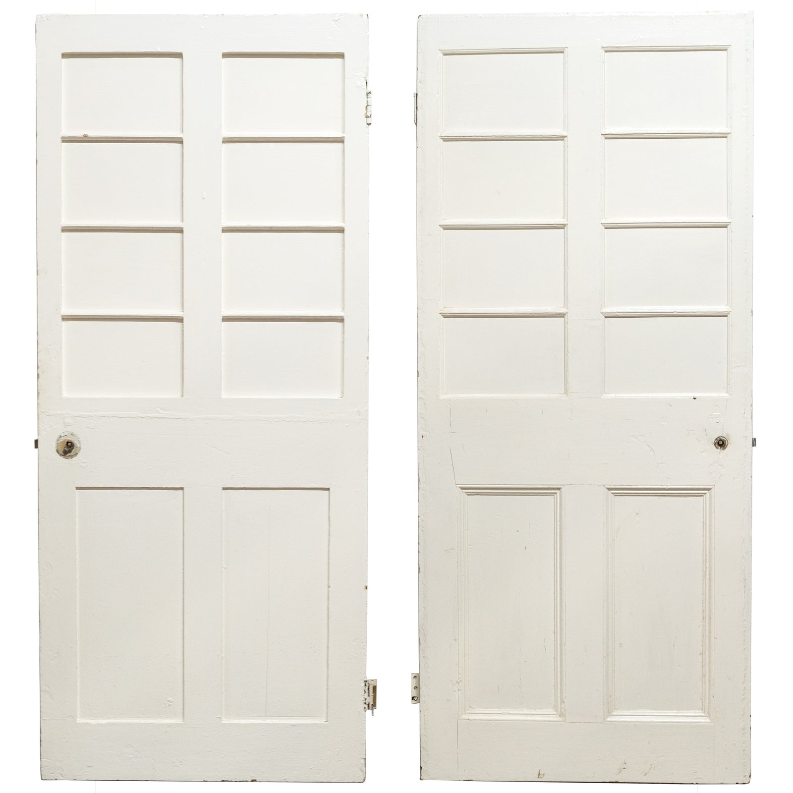 Antique Victoria Pine Panelled Door - 191cm x 82.5cm | The Architectural Forum