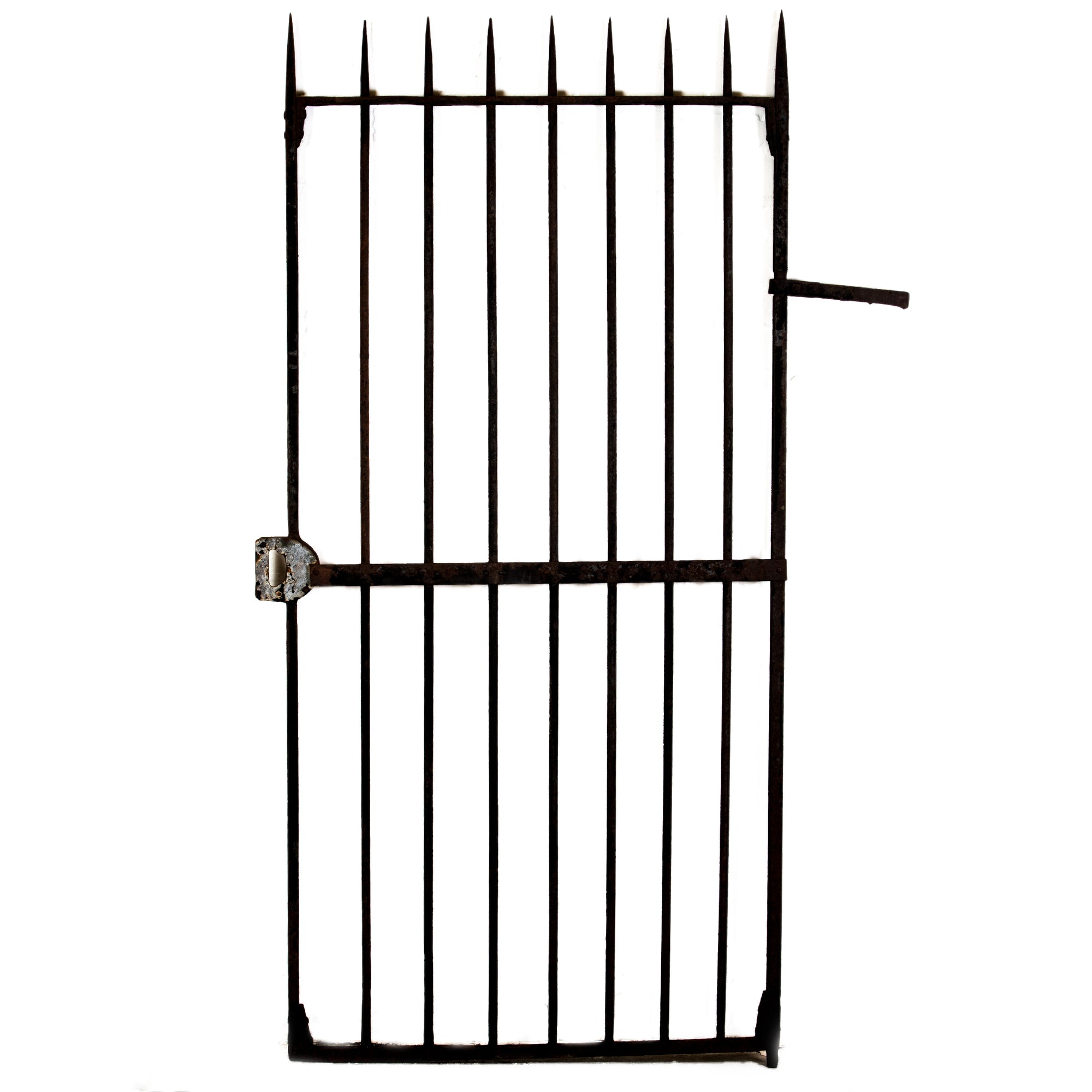 Antique Wrought Iron Gate with Spikes | The Architectural Forum