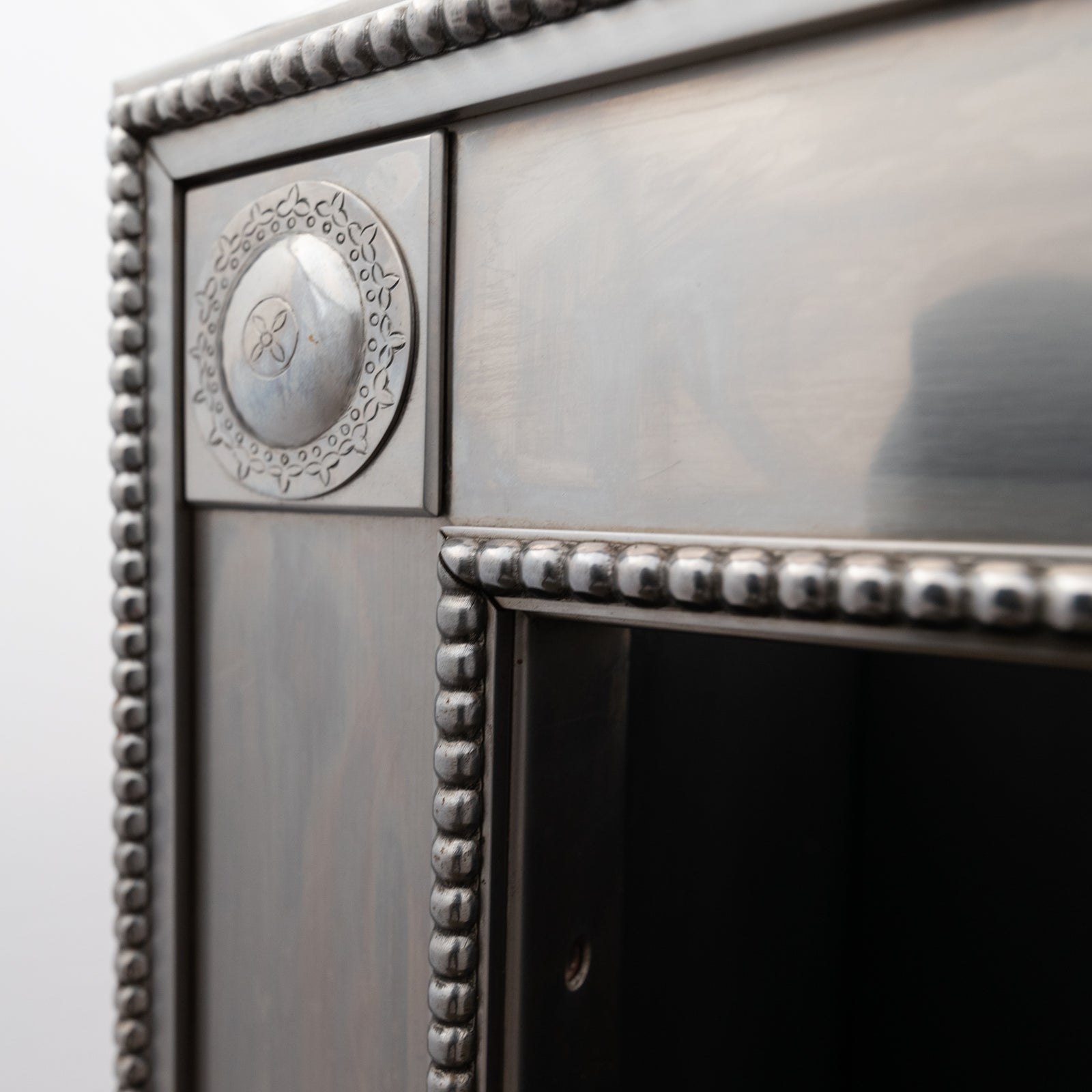 Reclaimed Georgian Style Polished Steel Register Grate in the Manner of Robert Adam | The Architectural Forum