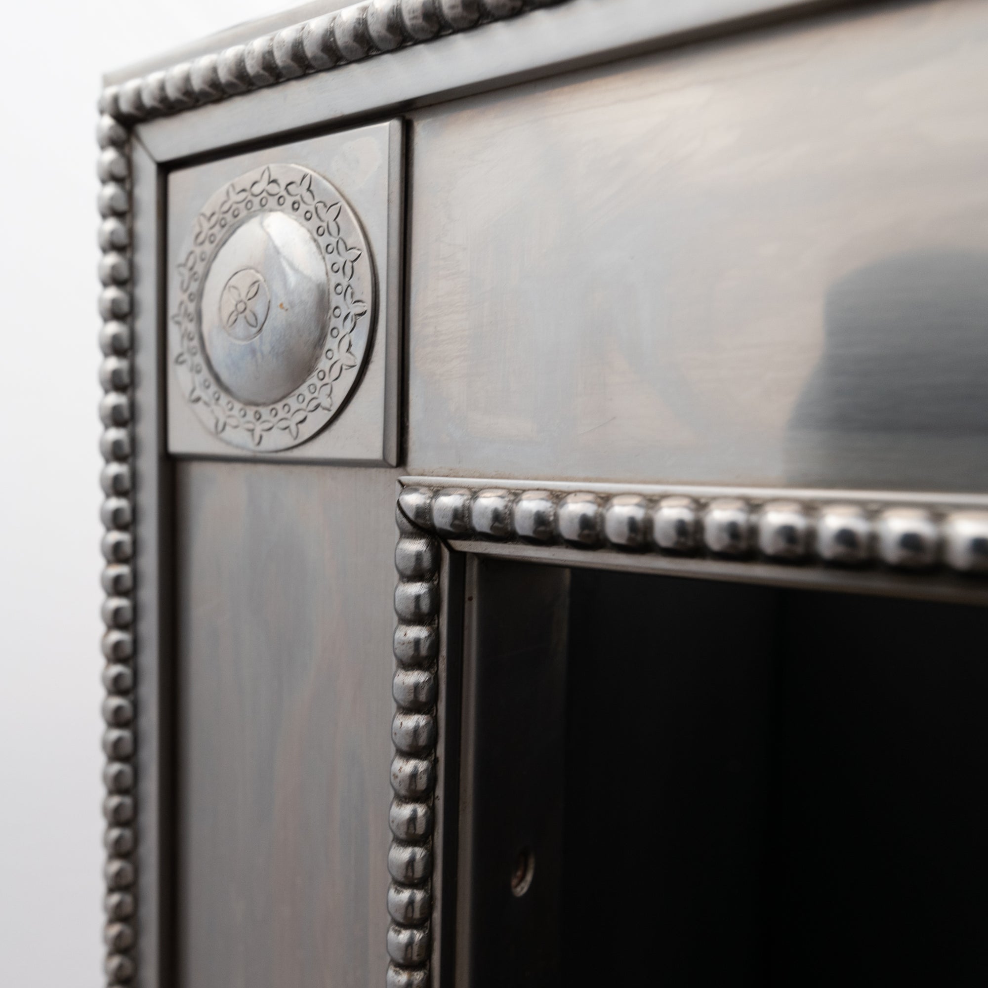 Reclaimed Georgian Style Polished Steel Register Grate in the Manner of Robert Adam | The Architectural Forum